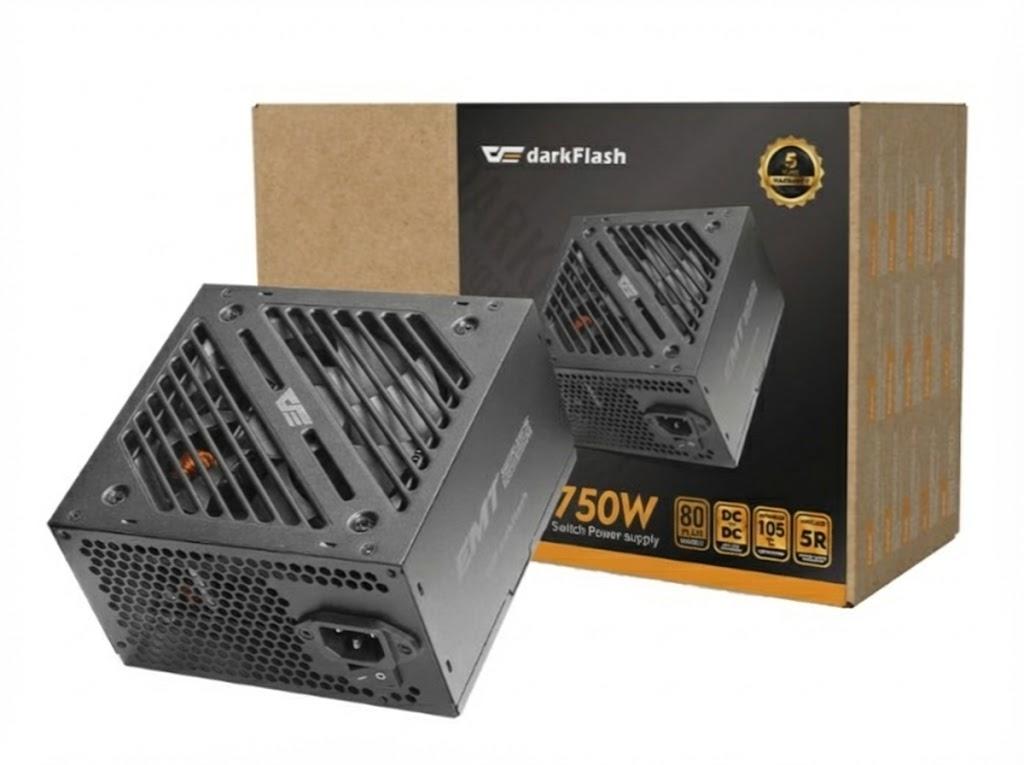 FUENTE DE PODER DARKFLASH EMT 750W BRONCE