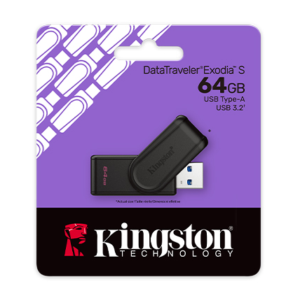 USB KINGSTON 64GB EXODIA S 3.2